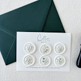 "Wildflower Blue Floral Wax Seal Self-adhesive| Set Of 6" - Wax Seals in multicolorassorted-colors by Eva Friesen