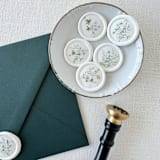 "Wildflower Blue Floral Wax Seal Self-adhesive| Set Of 6" - Wax Seals in multicolorassorted-colors by Eva Friesen