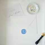 "Hydrangea Postage- Customizable Color- Set of 25 Hand-crafted Wax Seals" - Wax Seals in multicolor by Inkspiringletters