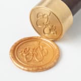 "Your Initials on Wax Seal Stickers, Custom Wax Seals  | Set of 10" - Wax Seals in multicolorassorted-colors by Self Stationery
