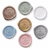 "Save the Date Wax Seal - Set of 25 - Choice of Color" - Wax Seals in multicolorassorted-colors by Papel Custom Design