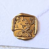 "Chipmunk- Customizable Color- Set of 25 Hand-crafted Wax Seals" - Wax Seals in multicolor by Inkspiringletters