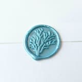 "Coral Reef - Customizable Color- Set of 25 Hand-crafted Wax Seals" - Wax Seals in multicolor by Inkspiringletters