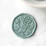 "Tropical Multi Wax Seals  Pack of 10, Customizable" - Wax Seals in multicolorassorted-colors by Abby Choi