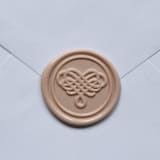"Customizable Color Infinity Heart Self-adhesive Wax Seals, Set of 5" - Wax Seals in multicolorassorted-colors by MC silverlinings