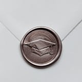 "Customizable Color Graduation Cap Self-adhesive Wax Seals, Set of 5" - Wax Seals in multicolorassorted-colors by MC silverlinings