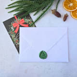 "Classic Christmas Tree- - Customizable Color- Set of 25 Hand-crafted Wax Seals" - Wax Seals in multicolor by Inkspiringletters