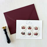 "Self-adhesive wax seal | Christmas Rustic Trucks Design | Set of 6" - Wax Seals in multicolorassorted-colors by Eva Friesen