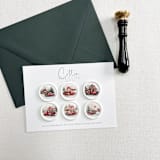 "Self-adhesive wax seal | Christmas Rustic Trucks Design | Set of 6" - Wax Seals in multicolorassorted-colors by Eva Friesen