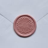 "Customizable Color Chrysanthemum Self-adhesive Wax Seals, Set of 5" - Wax Seals in multicolorassorted-colors by MC silverlinings