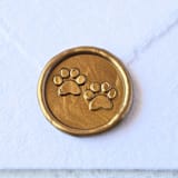 "Paws- Customizable Color- Set of 25 Hand-crafted Wax Seals" - Wax Seals in multicolor by Inkspiringletters