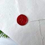 "Bow Red Wax Seal - set of 10" - Wax Seals in red by Honey Silks Co