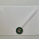 "Custom Olive Branch Wax Seals with Gold Accent (set of 10)" - Wax Seals in multicolorassorted-colors by Vee