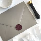 "At Last in Mulberry Pack of 10" - Wax Seals in purple by Abby Choi
