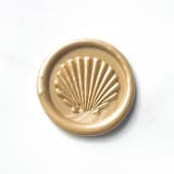 "Seashell in Prosecco Pack of 10" - Wax Seals in gold by Abby Choi