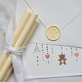 "Customizable Color Baby Onesie Self-adhesive Wax Seals, Set of 5" - Wax Seals in yellow by MC silverlinings