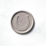 "Horseshoe in Clay Pack of 10" - Wax Seals in gray by Abby Choi