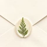 "Natural Fern- Customizable Color- Set of 25 Hand-crafted Wax Seals with Dried and Pressed Leaves" - Wax Seals in multicolor by Inkspiringletters