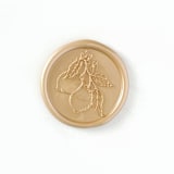 "Lemons Wax Seal in Prosecco Pack of 10" - Wax Seals in gold by Abby Choi
