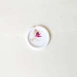 "First Kiss Florals- White- Customizable Shape- Set of 25 Hand-crafted Wax Seals" - Wax Seals in white by Inkspiringletters