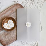 "White and Gold Wax Seals | Set of 25" - Wax Seals in gold by Clove and Cedar Design