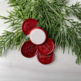 "Merry Christmas Red Wax Seal - Set of 10" - Wax Seals in red by Honey Silks Co