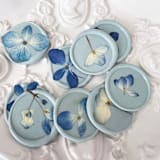 "Blue Hydrangea Wax Seal in Seafoam | Pack of 10" - Wax Seals in blue by Caitlin Home