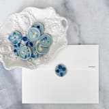"Blue Hydrangea Wax Seal in Seafoam | Pack of 10" - Wax Seals in blue by Caitlin Home