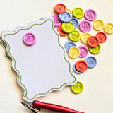 "Sweet Hearts- Assorted Colors- Set of 25 Mini Hand-crafted Wax Seals" - Wax Seals in multicolorassorted-colors by Inkspiringletters
