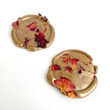 "Rose Confetti Wax Seal in Gold | Pack of 10" - Wax Seals in gold by Caitlin Home