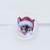 "Watercolor Santa Cats- Customizable by Breed- Set of 25 Hand-crafted Clear Wax Seals" - Wax Seals in clear by Inkspiringletters