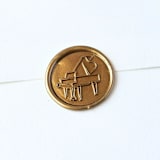 "Grand Piano- Customizable Color- Set of 25 Hand-crafted Wax Seals" - Wax Seals in multicolor by Inkspiringletters