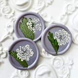 "Queen Anne's Lace Wax Seal in Lilac | Pack of 10" - Wax Seals in purple by Caitlin Home
