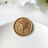 "Antique Floral Vase- Customizable Color- Set of 25  Hand-crafted Wax Seals" - Wax Seals in multicolor by Inkspiringletters