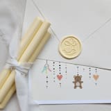 "Customizable Color Birthday Turtle and Balloons Self-adhesive Wax Seals, Set of 5" - Wax Seals in multicolor by MC silverlinings