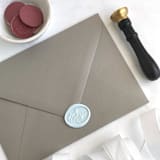 "Happily Ever After in Baby Blue Pack of 10" - Wax Seals in blue by Abby Choi