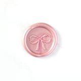 "Bow Wax Seal in Blush Pack of 10" - Wax Seals in pink by Abby Choi
