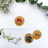 "Pressed Flower Gold Wax Seal Assorted Flowers Set Of 6" - Wax Seals in gold by Christine OMalley