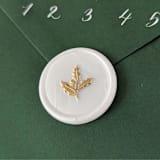 "Holly- Holiday Wax Seals- Set of 25 Hand-crafted White Wax Seals" - Wax Seals in white by Inkspiringletters
