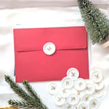 "Holly- Holiday Wax Seals- Set of 25 Hand-crafted White Wax Seals" - Wax Seals in white by Inkspiringletters