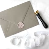 "French Garden in Linen Pack of 10" - Wax Seals in natural by Abby Choi
