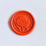 "California Poppy- Customizable Color- Set of 25 Hand-crafted Wax Seals" - Wax Seals in multicolor by Inkspiringletters