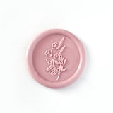 "Delicate Flower Wax Seal in Dusty Rose, Pack of 10" - Wax Seals in pink by Abby Choi