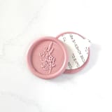 "Delicate Flower Wax Seal in Dusty Rose, Pack of 10" - Wax Seals in pink by Abby Choi
