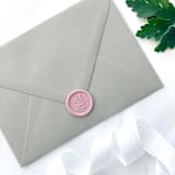 "Delicate Flower Wax Seal in Dusty Rose, Pack of 10" - Wax Seals in pink by Abby Choi