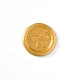 "Bow Wax Seal in Traditional Gold, Pack of 10" - Wax Seals in gold by Abby Choi
