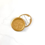 "Bow Wax Seal in Traditional Gold, Pack of 10" - Wax Seals in gold by Abby Choi