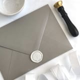 "Seashell in Pearl Pack of 10" - Wax Seals in white by Abby Choi