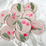 "Pink Baby's Breath Wax Seal in Pink | Pack of 10" - Wax Seals in pink by Caitlin Home