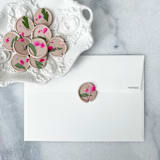 "Pink Baby's Breath Wax Seal in Pink | Pack of 10" - Wax Seals in pink by Caitlin Home